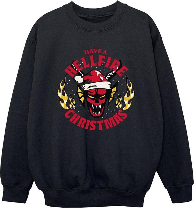 Netflix Stranger Things Hellfire Christmas Sweatshirt Jungen