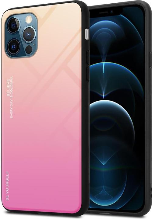 Produktbild Cadorabo TPU 2 Farben Glas Cover (Apple iPhone 12 Pro Max)