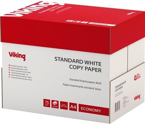 Actual product image Niceday Printer paper Viking DIN A4 75 g/m² White 5 pieces (75 g/m², 2500 x, A4)