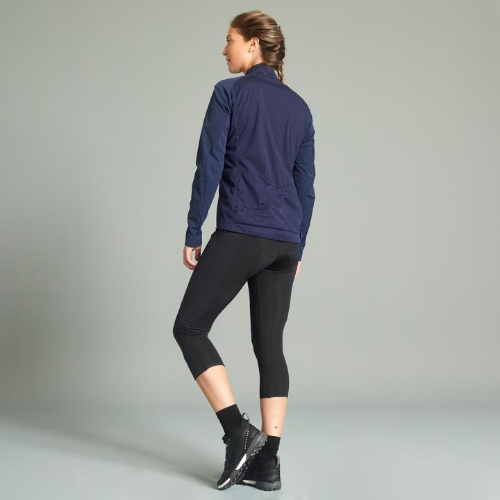 Immagine prodotto Rockrider Pantaloni 3/4 legging MTB donna nero (S)