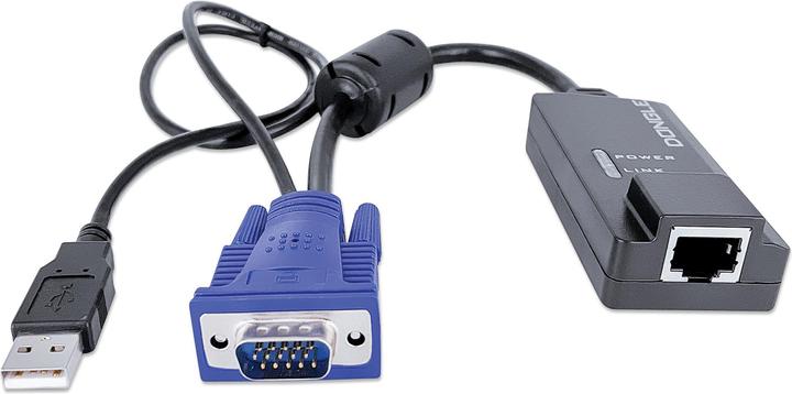 Actual product image Intellinet Modular 16-port KVM switch with Cat5/VGA interface For use with rackmount LCD consol...