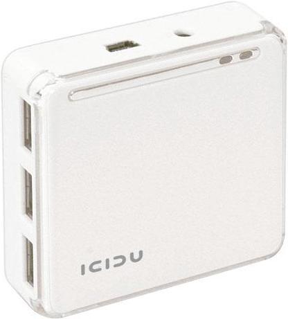 Actual product image Icidu USB 2.0 HUB & Reader White (USB 2.0)