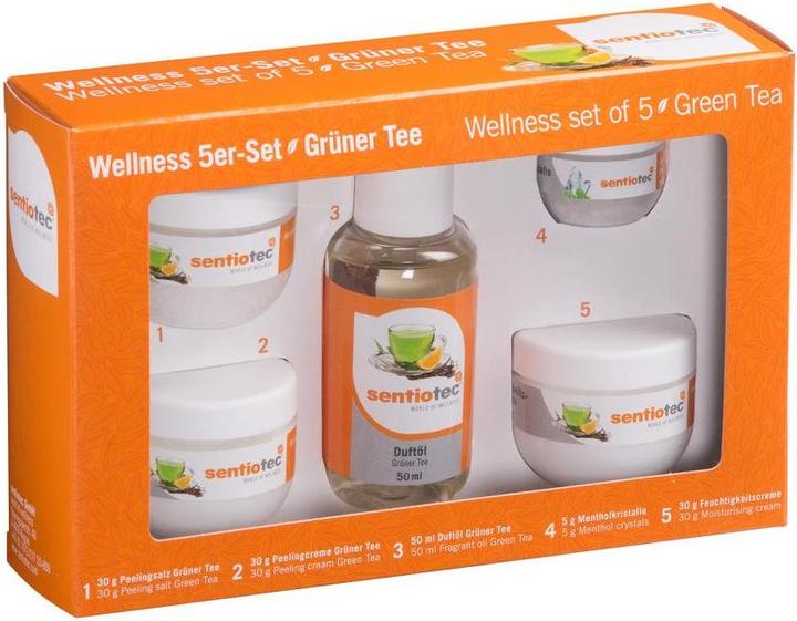 Sentiotec Sauna Wellness Set 5-piece Green Tea