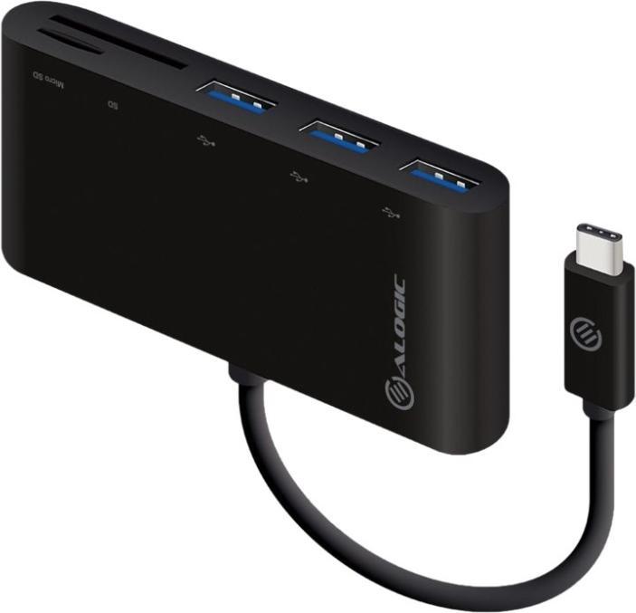 Alogic Adapter USB-C MultiPort mit Card Reader (USB 3.1)