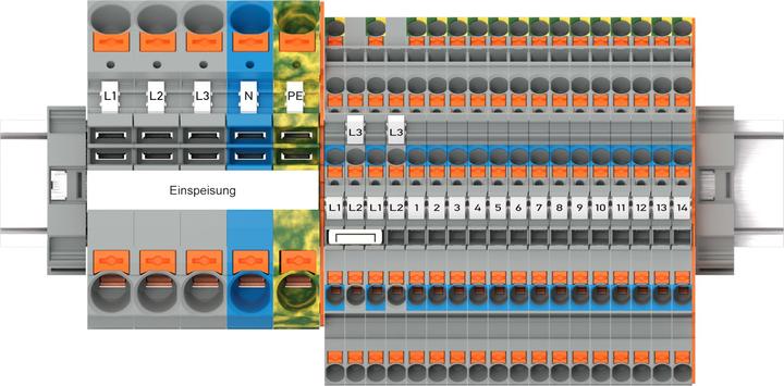 Produktbild Wago TOPJOB S-Hauptverteiler-Set 821-111FI/LS mit Drücker