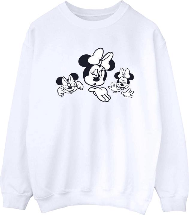 Disney Minnie Mouse Three Faces Sweatshirt (S)