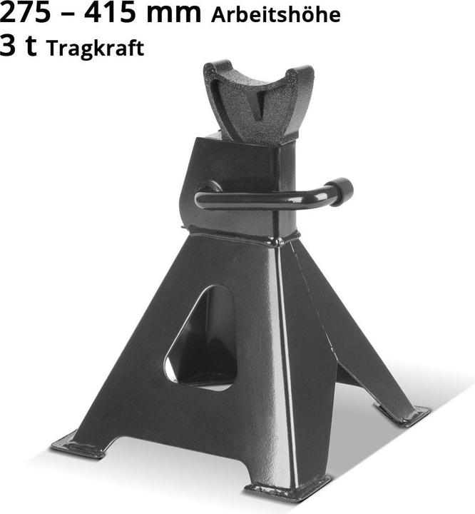 Produktbild Stahlwerk Unterstellbock JS-3 ST 2er Set mit 3 t Tragkraft 275 – 415 mm