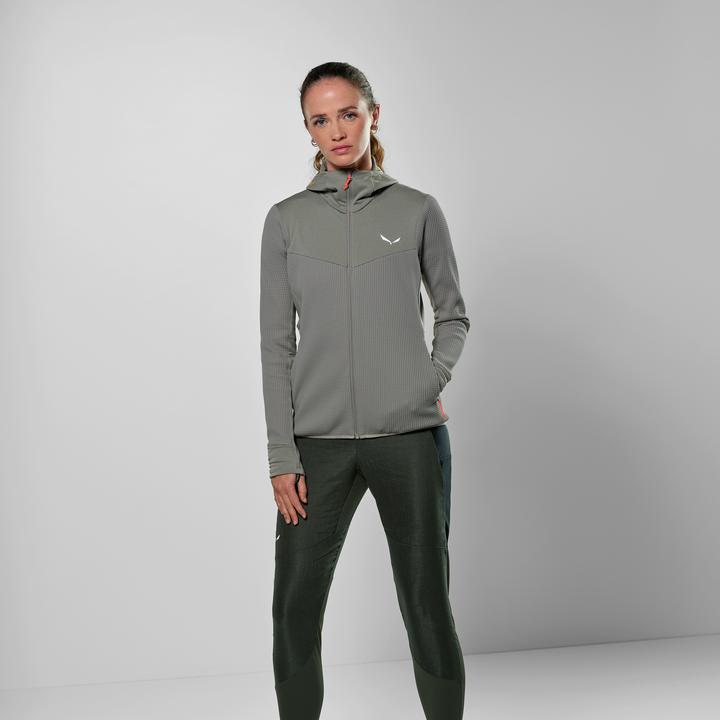 Image du produit Salewa Veste à capuche Puez Waffle Hybrid PL pour femme (40, L)