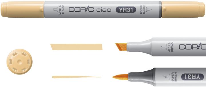 Produktbild Copic Marker ciao, 5+1 Set "Hair Tones 1" (Gelb, Braun, Chamois, 0.30 mm, 6 x)