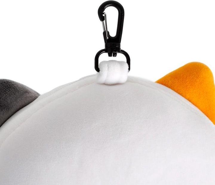 Actual product image Puckator Relaxeazzz Plush Adoramals Lola Cat Round Travel Pillow & Eye Mask (Head & neck pillow)