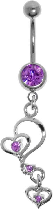 Bijouteria Bauchpiercing (Edelstahl, Messing, Kristall)