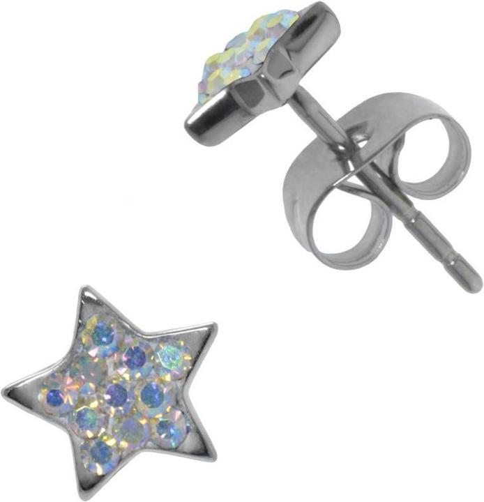 Bijouteria Ohrstecker (Edelstahl, Kristall)