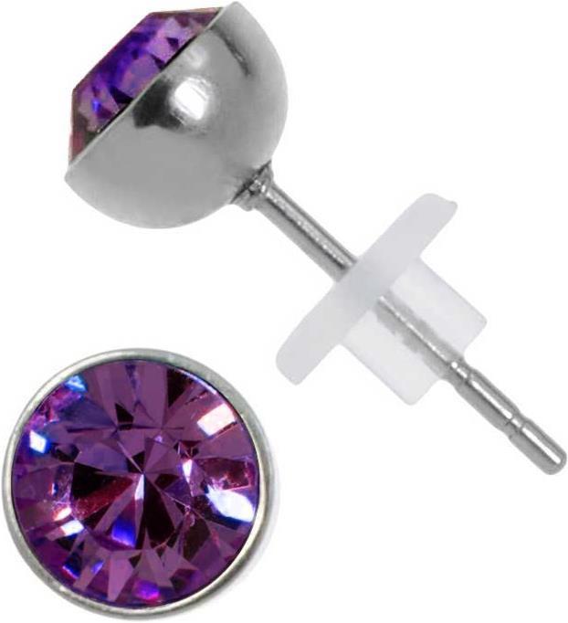 Bijouteria Ohrstecker (Edelstahl, Kristall, PVC)