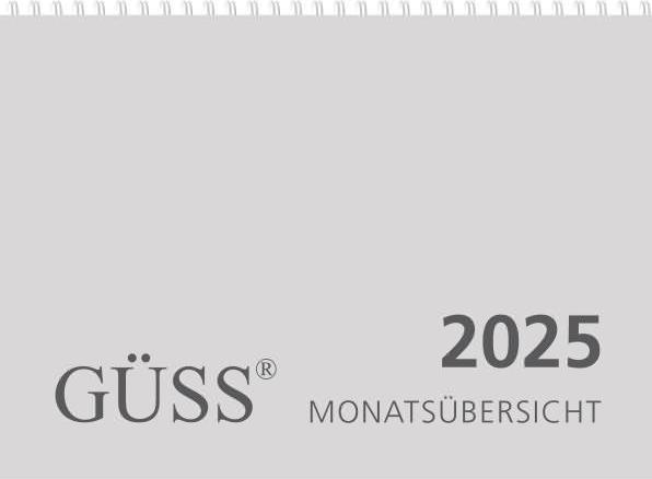 Güss Wandkalender A4 quer 1M 2S