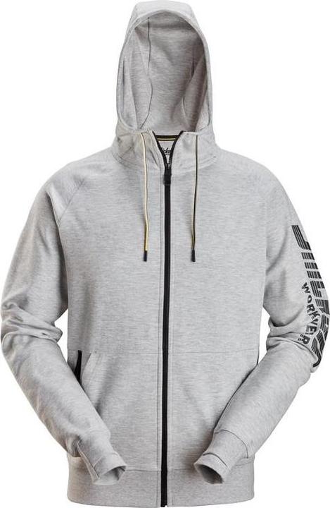 Produktbild Snickers Workwear 28952800007 Logo Full-Zip Hoodie Hellgrau XL (XL)