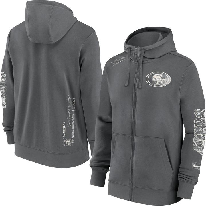 Produktbild Nike San Francisco 49ers Full-Zip Fleece Hoodie M (M)