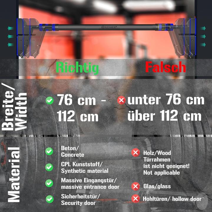 Actual product image Kesser Klimmzugstange