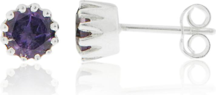 Image du produit Leyda Boucles d'oreilles à tige en améthyste (Pierre de couleur)