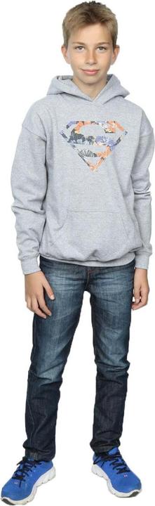 Immagine prodotto Superman Floral Logo 2 Felpa con Cappuccio Ragazzi (116)