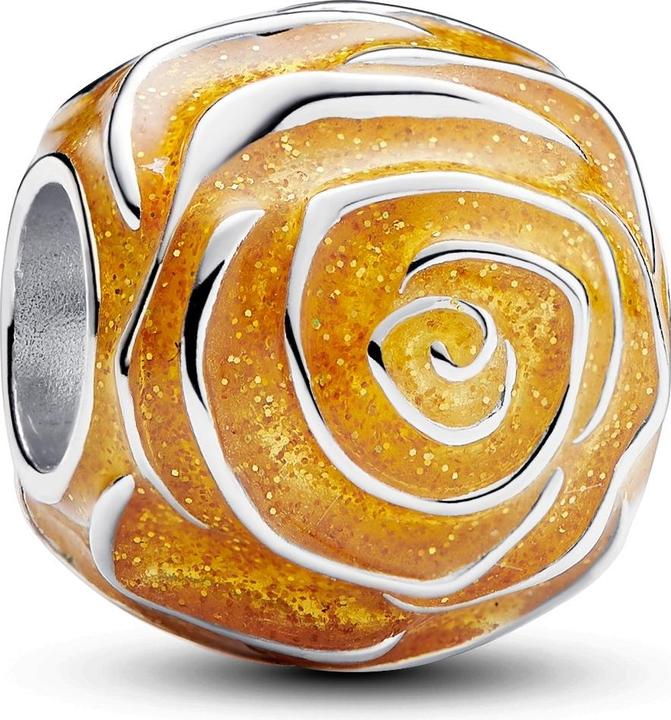 Produktbild Pandora Gelbe Blühende Rose Charm (925er Silber, Emaille)