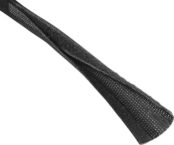 Hama Flexibele stoffen beschermslang, universeel, 20 - 40 mm, 1,8 m, zwart (Kabeldoorvoer, 180 cm)