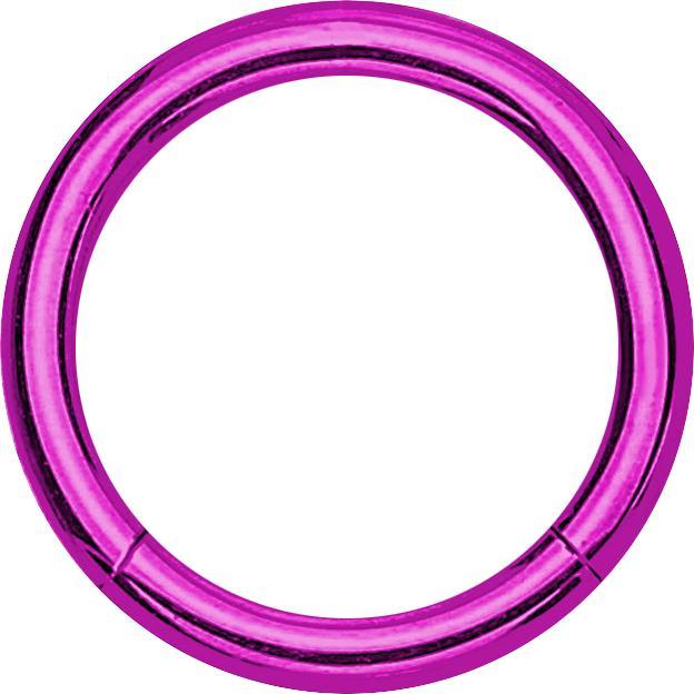 Immagine prodotto Star Piercing Anello micro segmento viola (Titanio G23)