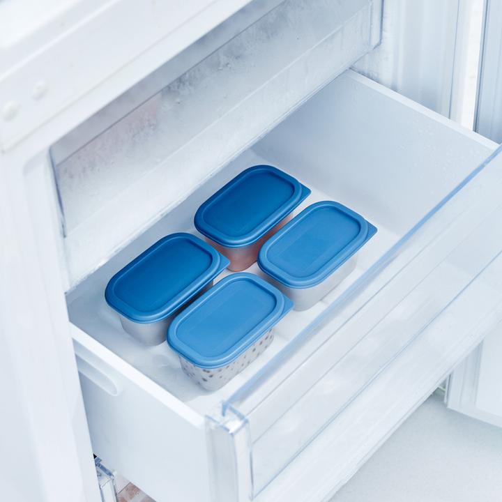 Actual product image Rotho Set of 4 freezer jars 0.2 l DOMINO (0.20 l)
