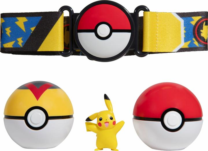 Immagine prodotto Jazwares Cintura Pokémon Clip'n'Go Poké Ball Set Poké Ball, Level Ball e Pikachu