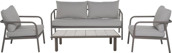 Schou Loungeset Olga, Set 4-teilig, Dusty Walnut