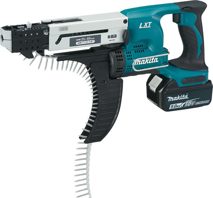 Produktbild Makita 18V Akku-Magazinschrauber DFR550RTJ 2x 5.0Ah Akku (Akkubetrieb)