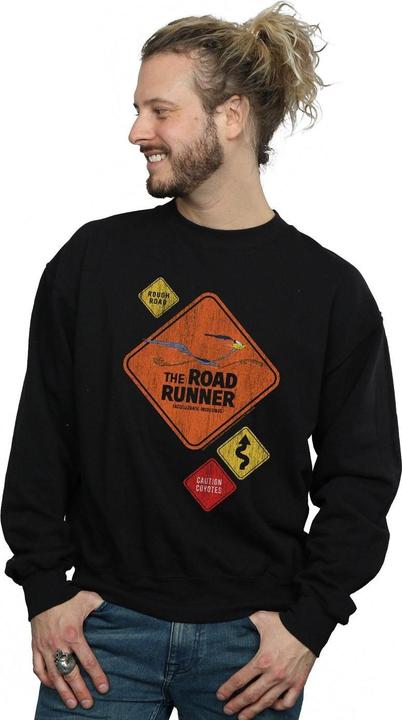 Immagine prodotto Looney Tunes Road Runner Road Sign Felpa Uomo (M)