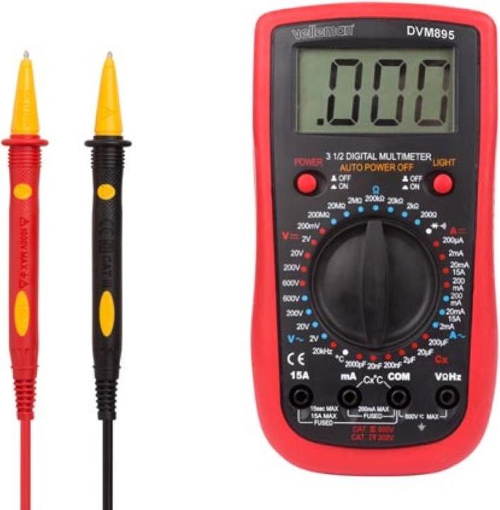 Velleman DIGITAL MULTIMETER - CAT III 600 V / CAT IV 300 V - 1999 COUNTS (CAT III 600V, CAT IV 300V)