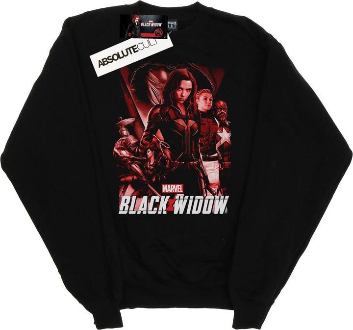 Schwarze Witwe Film rote Gruppe Baumwolle Sweatshirt