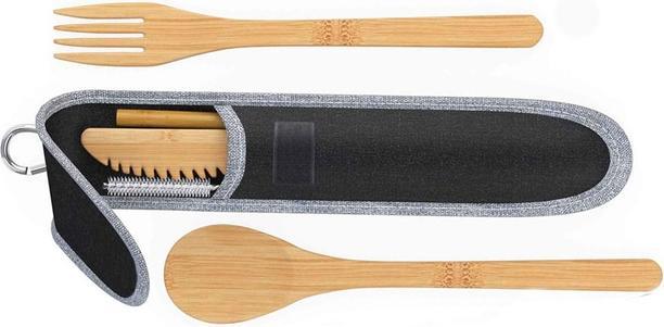 Produktbild Outdoor Spirit Besteckset 'Bambus'