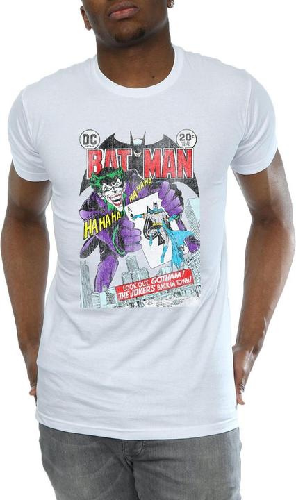 Actual product image Mens Batman Joker Playing Card Cover T-Shirt (S)