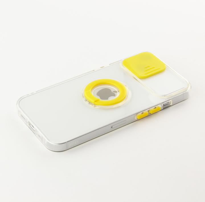 Image du produit PhoneLook Coque Caméra clapet avec anneau jaune (Apple iPhone 14 Plus)