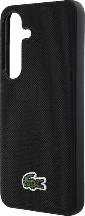 Actual product image Lacoste Case Iconic Petit Pique Woven Logo MagSafe to Samsung Galaxy S25 Plus black (Samsung Galaxy S25+)