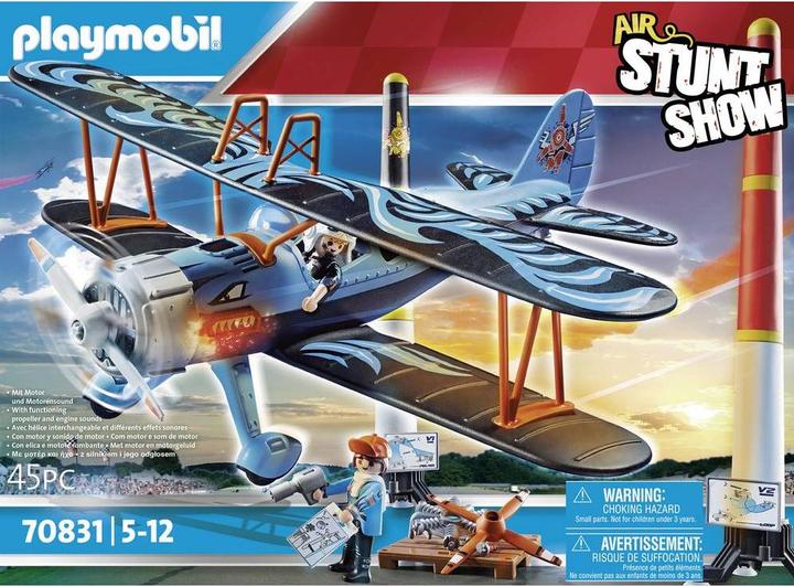 Immagine prodotto Playmobil Spettacolo di acrobazia aerea Double Decker Phoenix (70831, Playmobil Stunt Show)