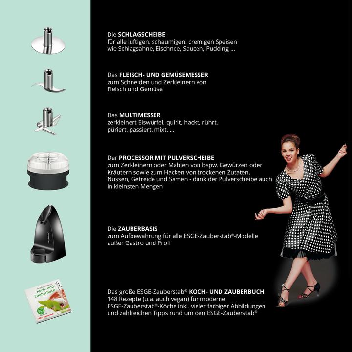 Produktbild Essge ESGE 99205 Edition Petticoat Zauberstab (EU-Stecker)