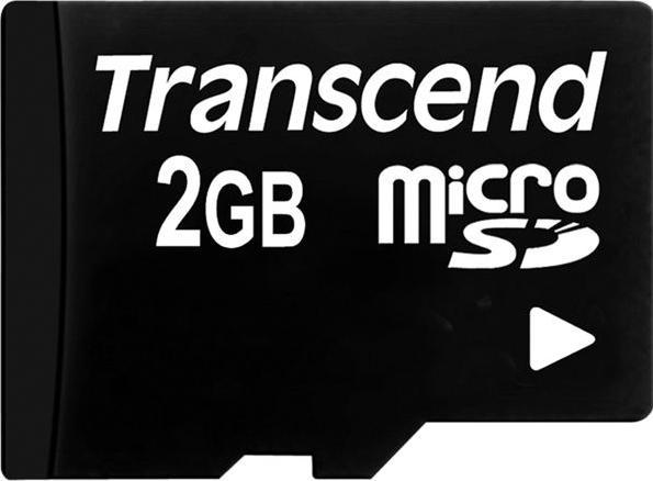 Transcend Card with SD adapter (2 GB, microSD)
