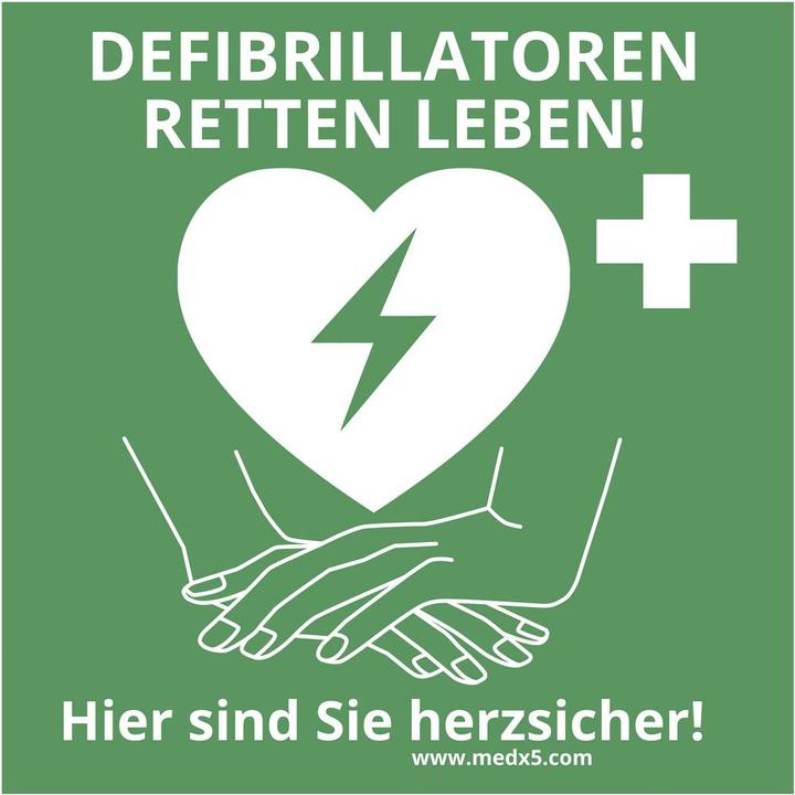 Actual product image MedX5 Defibrillator AED Location Sticker (First aid set accessories)