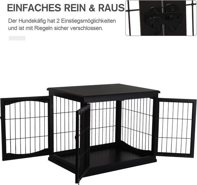 Immagine prodotto Swisshandel24 Cuccia per cani Casetta per cani Box da trasporto con piano d'appoggio Gabbia per animali di (Cane, Riflettori, Pieghevole)