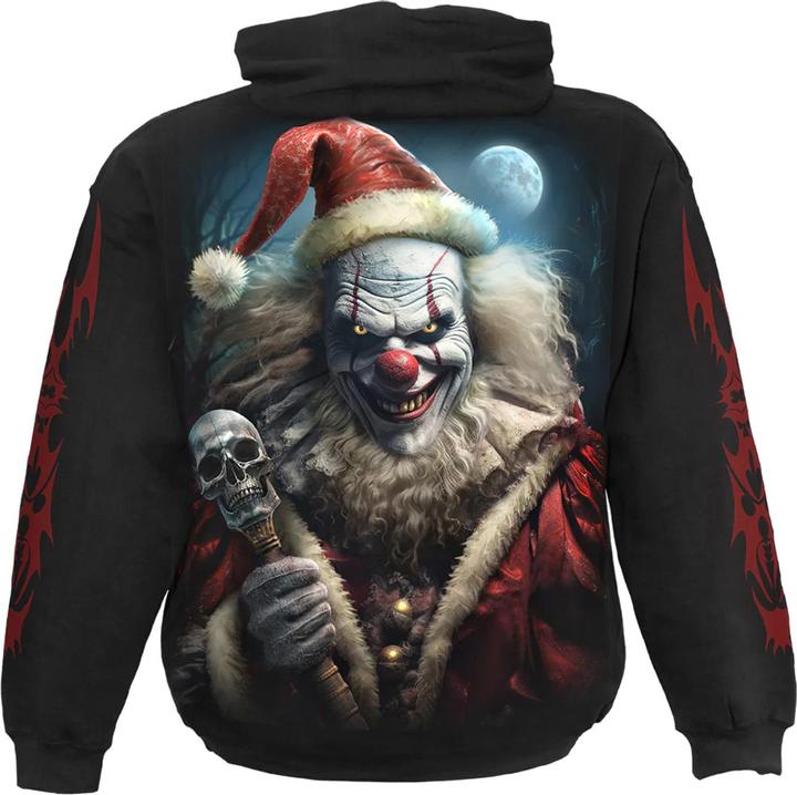 Actual product image Spiral Unisex Adult Santa Clown Hoodie (XL)
