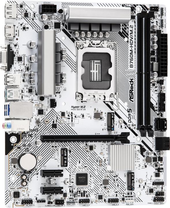Image du produit AsRock B760M-HDV/M.2 (LGA 1700, Intel B760, mATX)
