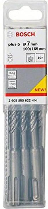 Actual product image Bosch Professional Zubehör Hammer drill SDS plus-5, 7 x 100 x 165 mm, pack of 10 (7 mm)