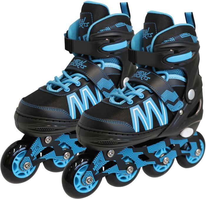 Produktbild New Sports Inliner schwarz/blau ABEC 7, Grösse 35-38 (35)