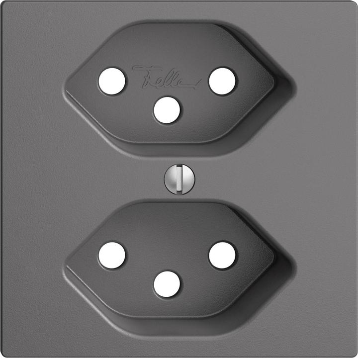 Image du produit Feller Set de recouvrement prise 2xT13 gris foncé