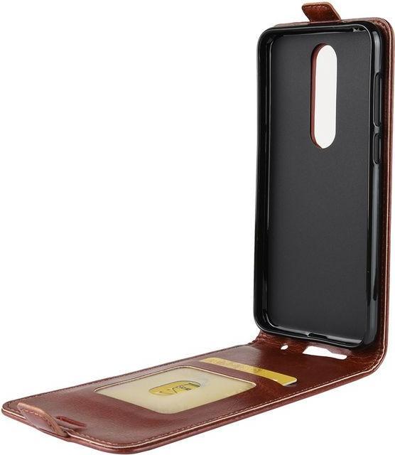 Produktbild MU Classic Crazy Horse Leder Flipcase Series (Nokia 6.1 Plus)