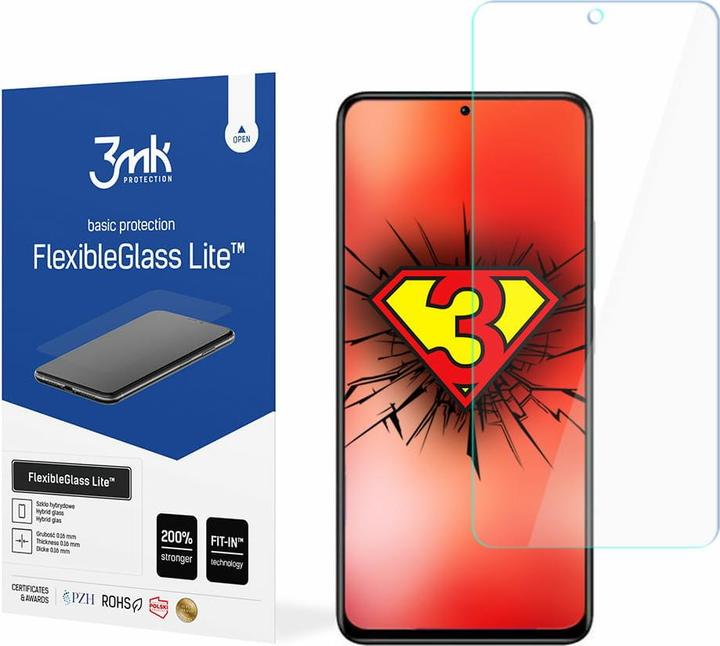 Actual product image 3MK hybrid glass Flexible 2.5D Lite for Xiaomi Redmi Note 11 Pro 5G / Pro+ 5G (1 Piece, Xiaomi Redmi Note 11 Pro 5G)