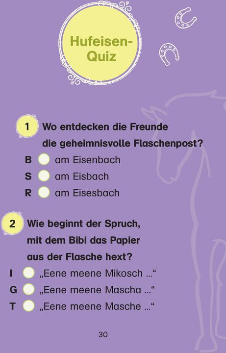 Produktbild Bibi & Tina: Die geheimnisvolle Flaschenpost (Deutsch, Bornstädt, Matthiasvon, 2021)